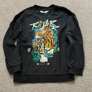 H&M Boys Charcoal Graphic Sweatshirt